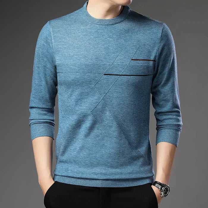 Suéter Masculino em Algodão Raphaelos S186 - detalhe