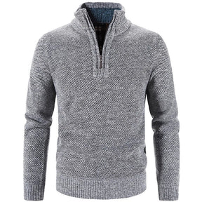 Suéter Masculino Gola Bordado Meio Zíper Raphaelos S181