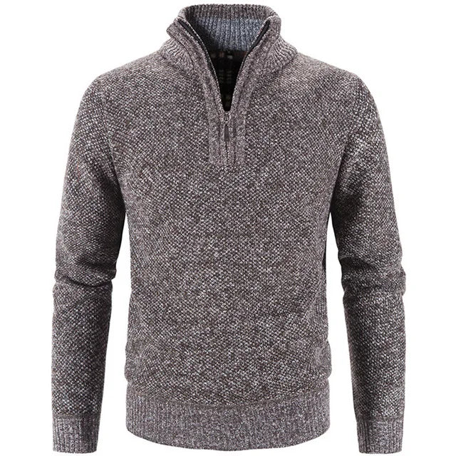 Suéter Masculino Gola Bordado Meio Zíper Raphaelos S181
