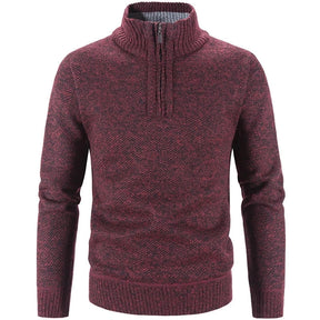 Suéter Masculino Gola Bordado Meio Zíper Raphaelos S181