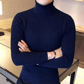 Suéter Masculino Pullover de Gola Alta Raphaelos S177