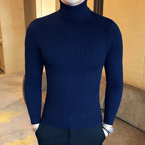 Suéter Masculino Pullover de Gola Alta Raphaelos S177