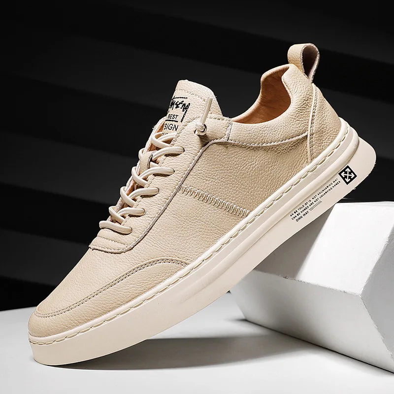 Tênis Masculino em Couro Raphaelos T417 - detalhe