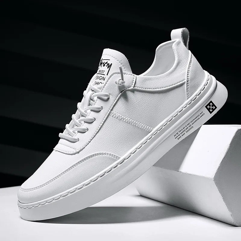 Tênis Masculino em Couro Raphaelos T417 - vista lateral